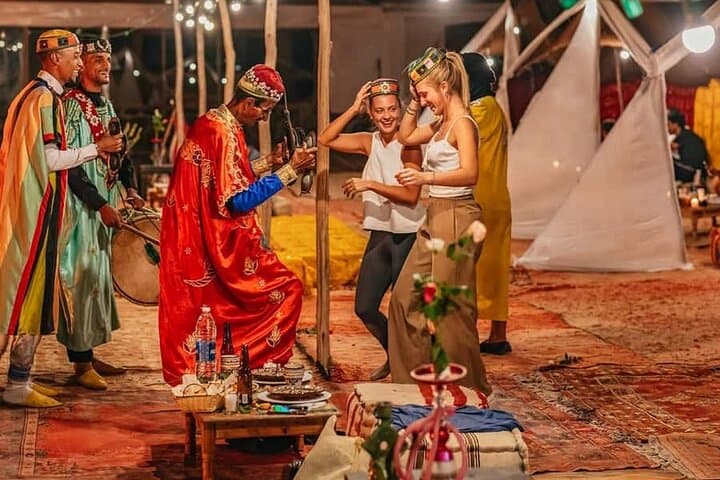 Overnight Agafay Desert: Camel Ride, Dinner & Deluxe Camp Stay