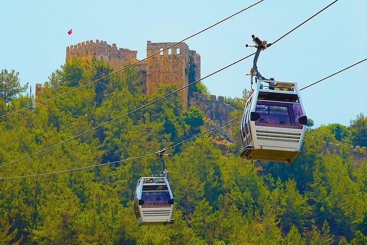 Sunset Alanya Cable Car & Dinner Boat Tour: Castle Views, Cleopatra Beach & Foam Party photo 2