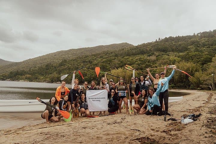 Hawaiian Canoe Expedition to Saquinho Beach — Lagoa da Conceição, Florianópolis photo 4