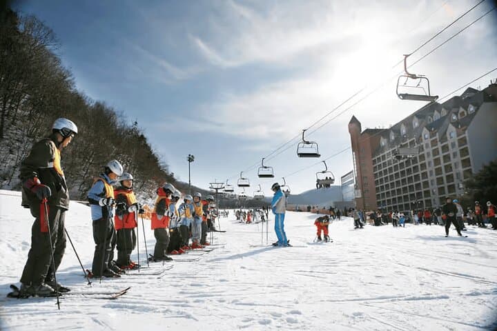 Day Ski Trip from Seoul to Jisan Forest Resort — Beginner Lessons & Isaac Toast photo 1