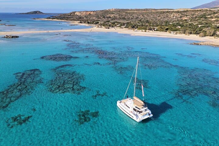 Sunset Luxury Catamaran Cruise to Elafonisi Bay from Paleochora photo 6