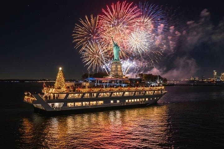 NYE Fireworks Cruise on the Grand Mariner: NYC Skyline, Dinner & Open Bar