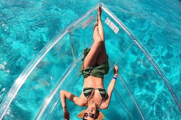 Cancun Clear Boat Tour: See Nichupté Lagoon and the Caribbean Below