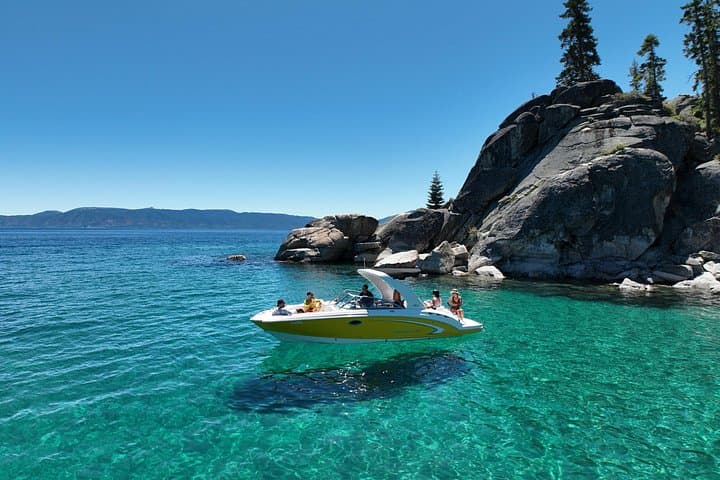 Clear Water Sunrise Cruise: Private Boat Tour to Emerald Bay, Lake Tahoe photo 2
