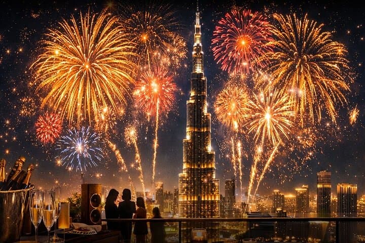 Private Burj Khalifa New Year’s Eve Fireworks Viewing in Downtown Dubai photo 3