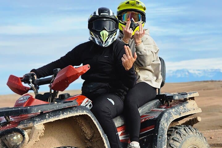 Agafay Desert Quad Bike Sunset, Camel Ride & Moroccan Dinner Show from Marrakech