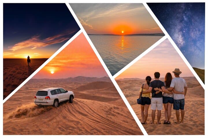 Doha Sunset Desert Safari: Dune Bashing, Sandboarding & Camel Camp Experience