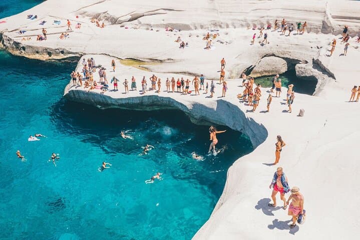 Milos Highlights Van Tour & Traditional Tavern Lunch — Sarakiniko, Plaka, Mandrakia photo 3