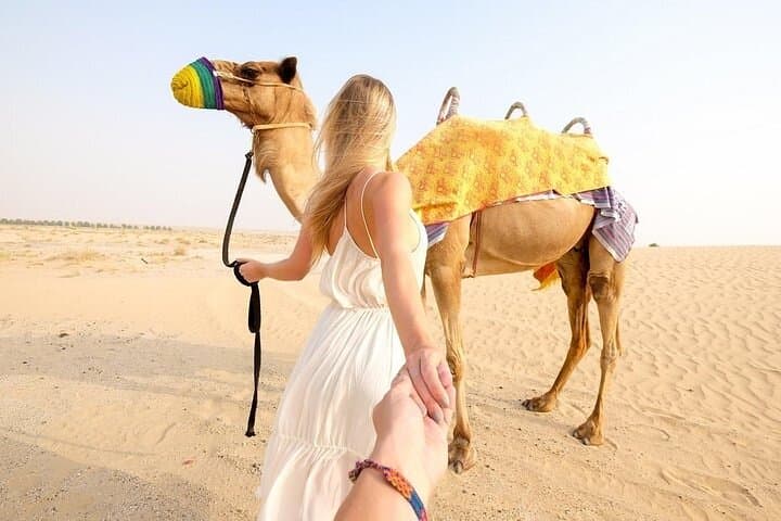 Dubai Red Dunes Safari: Sandboarding, Camel Ride & Falcon Photo Experience photo 4