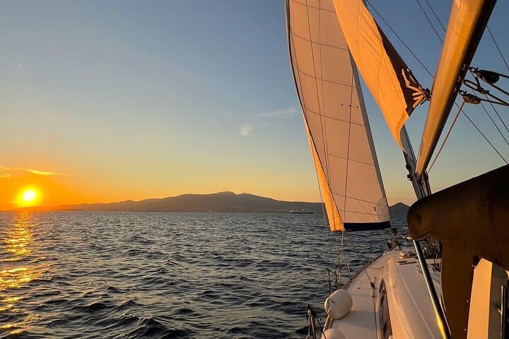 Sunset Sail Paros & Naxos: Private Half-Day Evening Cruise on SY AGERAS