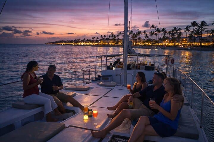 Punta Cana Private Sunset Catamaran Cruise with BBQ, Open Bar & Transfer