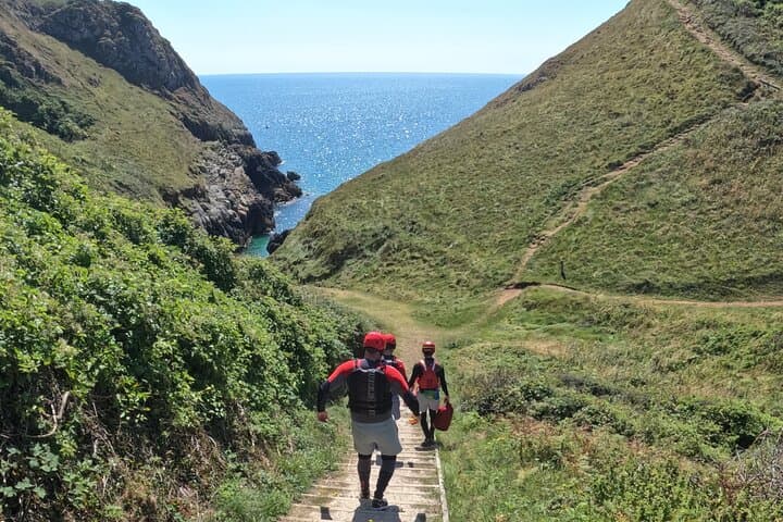 Coasteering Near Tenby: Lydstep Cliff Jumps & Sea Cave Adventure photo 4