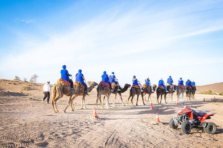 Agafay Desert Quad Biking, Camel Trek & Sunset Dinner Show from Marrakech photo 3