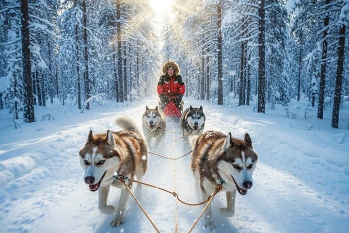 Active Winter Week in Finnish Lapland: Snowshoeing, Fat Biking & Huskies