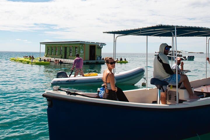 Taco Tug: St. Thomas Boat Tour to Honeymoon Beach & Lime Out