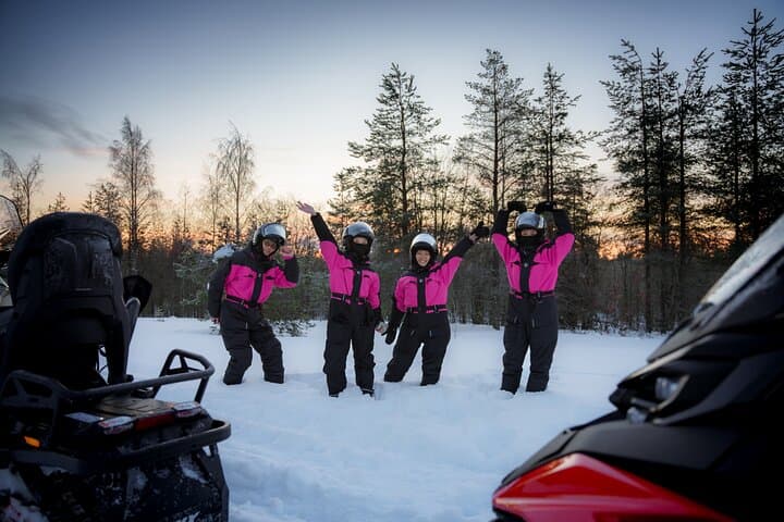 Family Snowmobile Safari in Rovaniemi: Heated Sledges & Arctic Forest Ride photo 4
