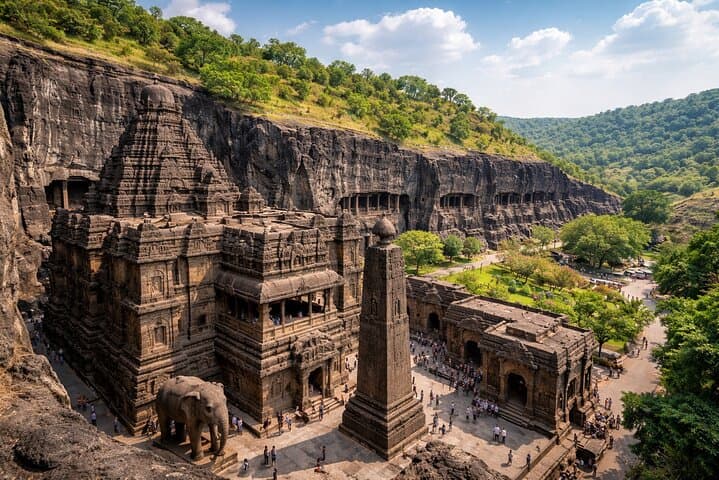 Same-Day Mumbai to Ajanta & Ellora: Flight Day Tour to India's UNESCO Cave Complexes