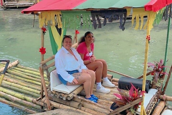Ocho Rios Blue Hole & Rio Nuevo Bamboo Rafting — Swim, Cliff-Jump & Drift photo 1