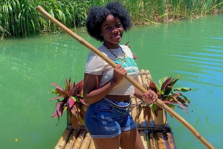 Ocho Rios Blue Hole & Rio Nuevo Bamboo Rafting — Swim, Cliff-Jump & Drift photo 2