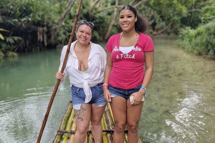 Ocho Rios Blue Hole & Rio Nuevo Bamboo Rafting — Swim, Cliff-Jump & Drift photo 3