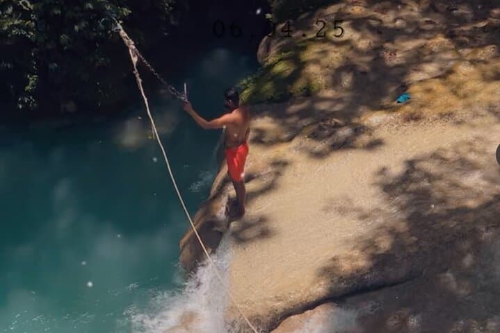 Ocho Rios Blue Hole & Rio Nuevo Bamboo Rafting — Swim, Cliff-Jump & Drift photo 4