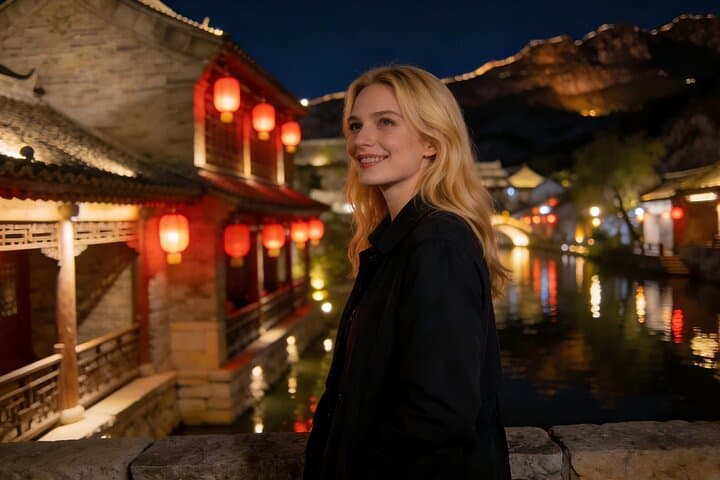 Beijing to Simatai Great Wall and Gubei Water Town: Night Views, Cable Car & Private Transfer photo 3