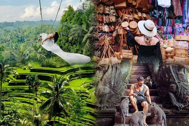Full-Day Bali Swing & Ubud Tour: Tegallalang Rice Terraces, Monkey Forest & Ubud Market