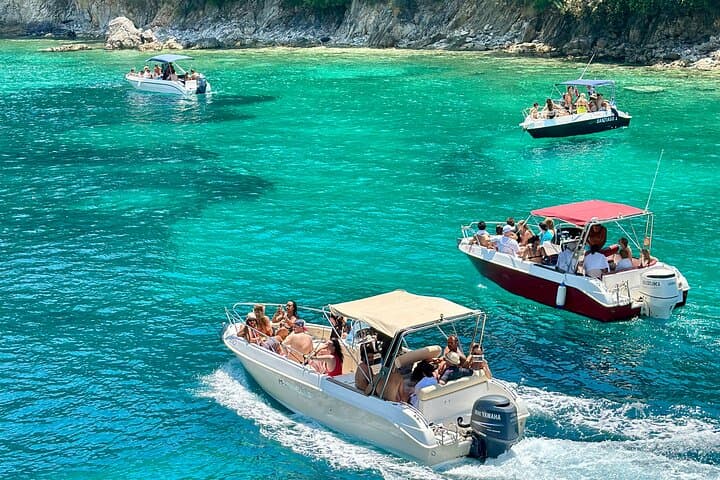 Sarande Ionian Coast: Hidden Beaches & Caves Boat Tour