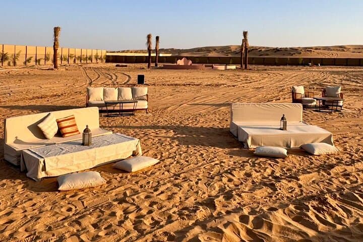 VIP Dubai Desert Safari: Lahbab Red Dunes Camel Ride, Dune Bashing & BBQ photo 2