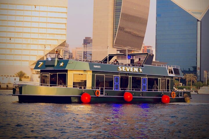 Evening Yacht Dinner Cruise on Dubai Creek — Luxury Buffet & Skyline Views