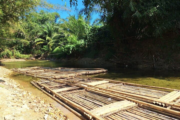 Khao Lak Bamboo Rafting, Turtle Conservation & Tha Sai Temple Half-Day Tour