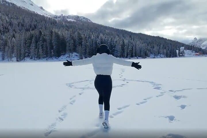 Snowmobile Ascent to Rifugio Auronzo and 5 km Sled Descent — Tre Cime Dolomites