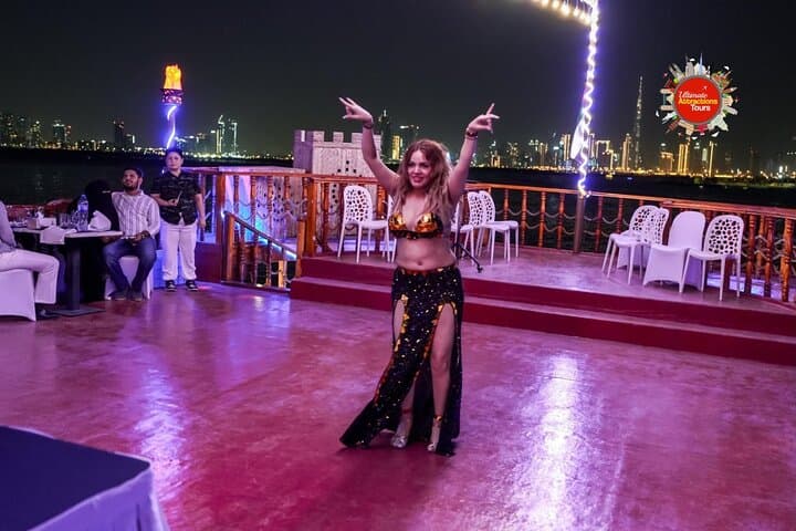Dubai Canal Dhow Cruise Dinner with Burj Khalifa Views: Luxury Night Cruise & Live Shows photo 5