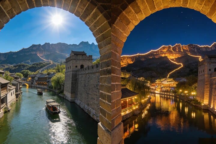 Beijing to Simatai Great Wall and Gubei Water Town: Night Views, Cable Car & Private Transfer photo 1