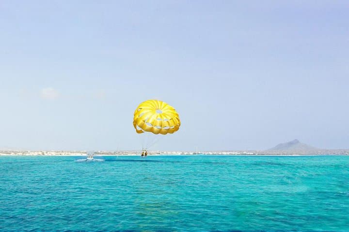 Panoramic Parasailing Over Sal: Aerial Views of Santa Maria’s Coast photo 1