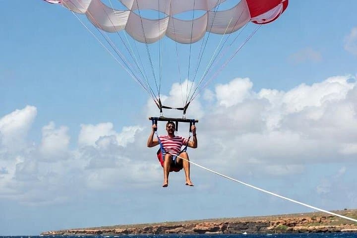 Panoramic Parasailing Over Sal: Aerial Views of Santa Maria’s Coast photo 3