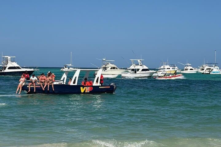 Glass-Bottom Boat & Snorkel: Punta Cana Coastline and Natural Pool photo 2