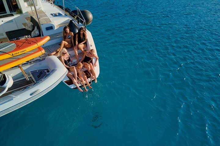 Chania Afternoon Catamaran Cruise: Sunset Dinner, Drinks & Swimming