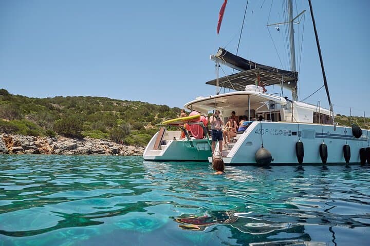 Chania Afternoon Catamaran Cruise: Sunset Dinner, Drinks & Swimming photo 6
