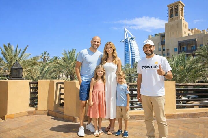 Dubai Semi-Private Sightseeing Tour with Burj Khalifa Ticket: Jumeirah, Souks & Palm Views