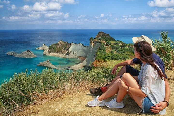 Private West Coast Corfu Tour: Paleokastritsa, Lakones & Angelokastro