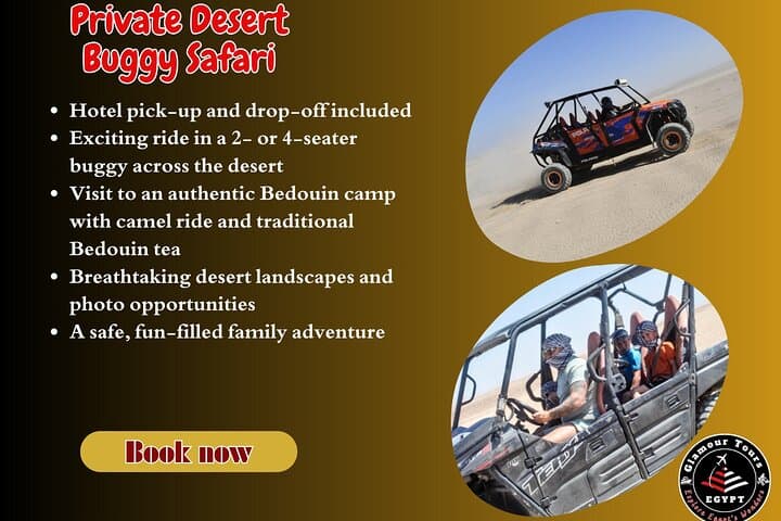Hurghada Desert Buggy Safari — Red Sea Mountains & Bedouin Camp Experience
