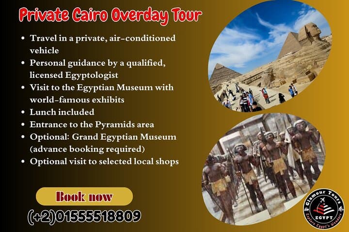 Hurghada to Giza: Full-Day Private Egyptian Museum & Pyramids Tour