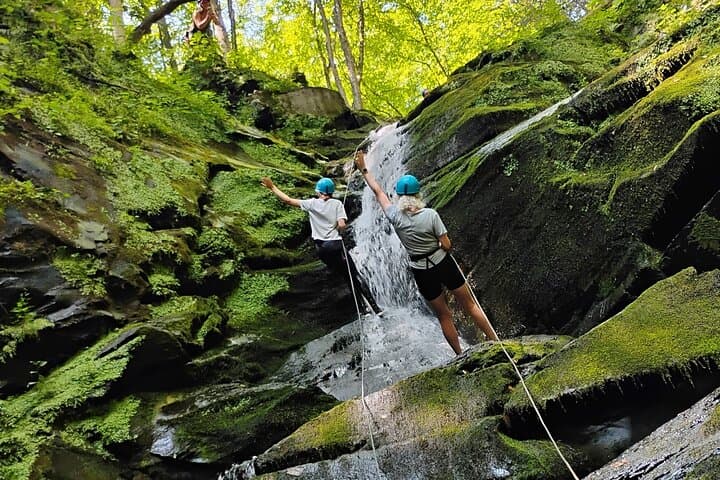 Waterfall Rappelling in Delaware Water Gap: Guided Poconos Descent