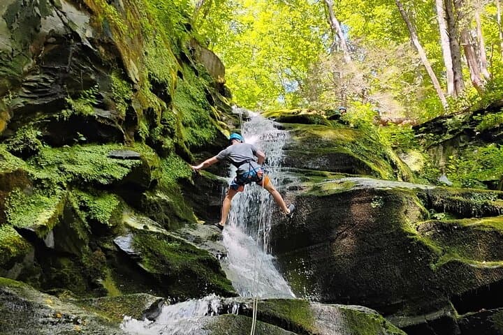 Waterfall Rappelling in Bear Creek PA — Pocono Mountains Descent photo 4