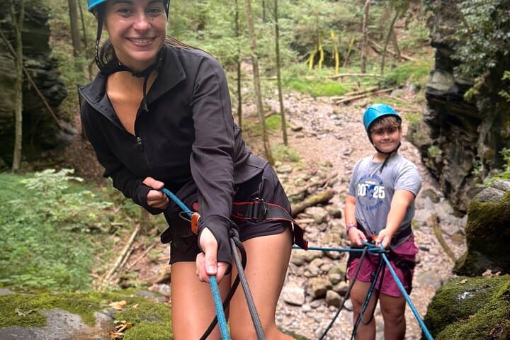 Waterfall Rappelling in Bear Creek PA — Pocono Mountains Descent photo 5