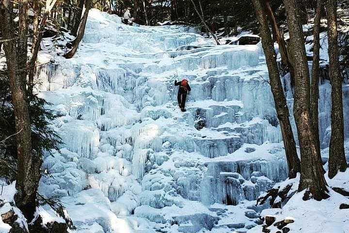 Ice Climbing in Bear Creek, PA — Guided Frozen Waterfall Climbs in the Poconos
