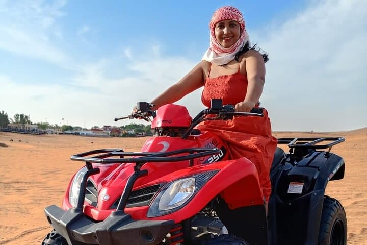 Morning Lahbab Desert Safari: Sandboarding, Dune Bashing & Camel Ride photo 2