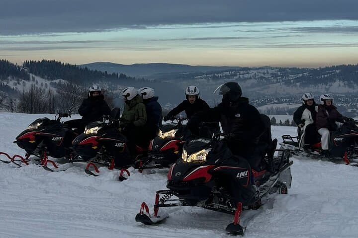Zakopane Snowmobile Tour from Krakow: 1-Hour Ride & Mountain BBQ photo 2