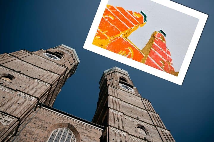 Color Rush Munich: Old Town Night Walk & Spray-Paint Postcard Workshop photo 5